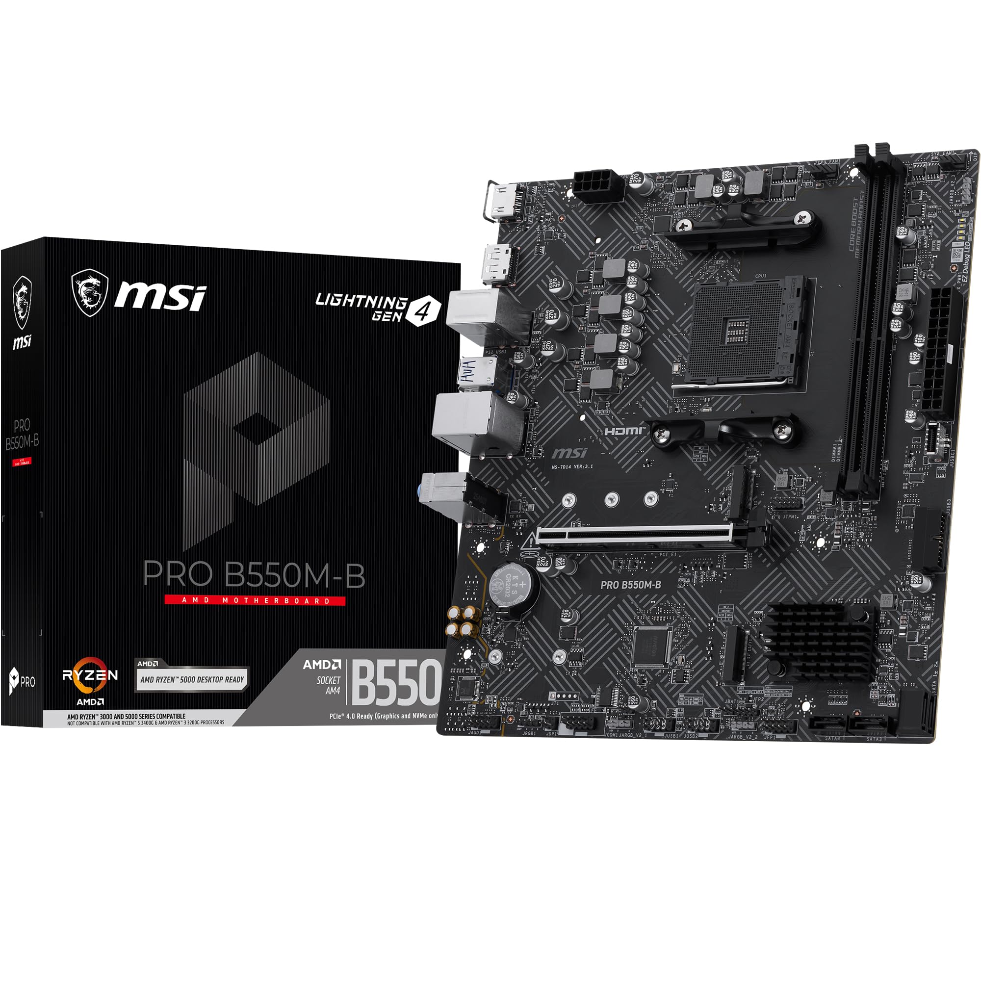 Amazon | MSI PRO B550M-B Micro-ATXマザーボード MB6989 | MSI
