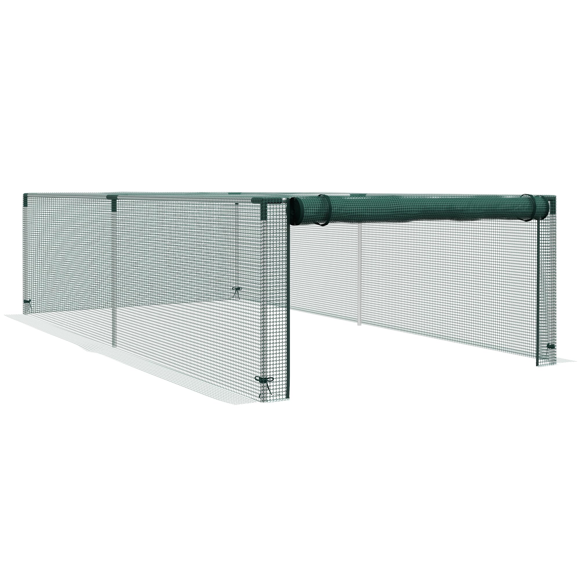 Outsunny Plant Protection Cage - Steel Frame - 8' x 4' - Green