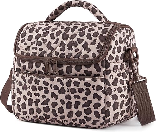 Miniatura 21 de BAGSMART Bolsa de Almuerzo para Mujeres, Lonchera Aislada de Doble Cubierta, Bolsa de Almuerzo Acolchada Tipo Puffer, a Prueba de Fugas, Duradera y
