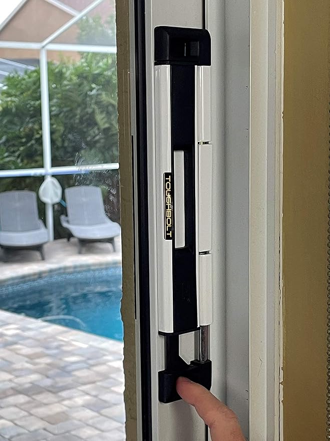 TOUGHBOLT Double Deadbolt Sliding Patio Door, Child Safety, Home Security Lock. 2023/24 Model