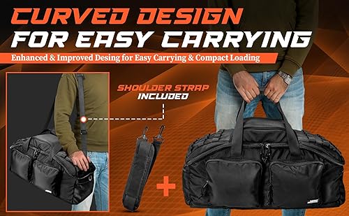 Miniatura 7 de Bolsa de DJ Gig - Organizador de cables para equipo de audio - Accesorios de transporte, equipo de sonido, controlador y más - Estuche de música