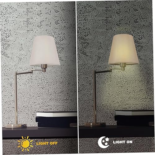 Miniatura 4 de Pantalla de tela de burbujas con abrazadera para lámpara de candelabro, cubierta de bombilla de candelabro, pantallas de lámpara de mesa, pantalla