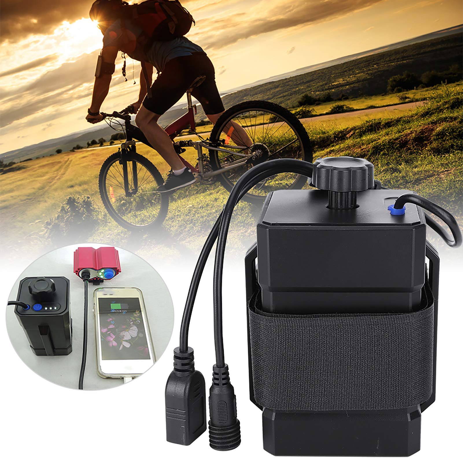 Amazon.com: Waterproof Lithium Battery Pack Case for Bike Light