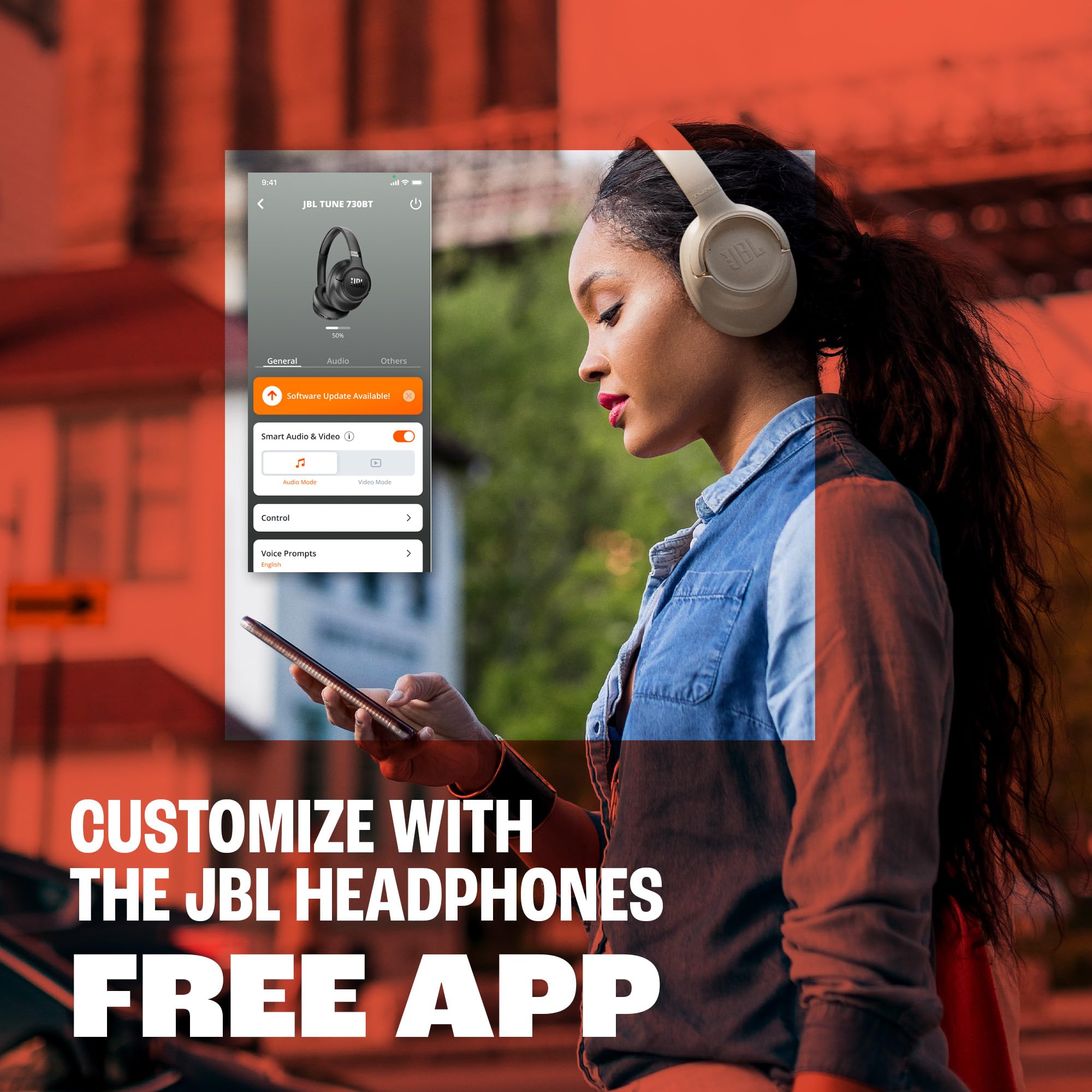 JBL Tune 730BT, Auriculares Circumaurales Inalámbricos con Bluetooth, Beige