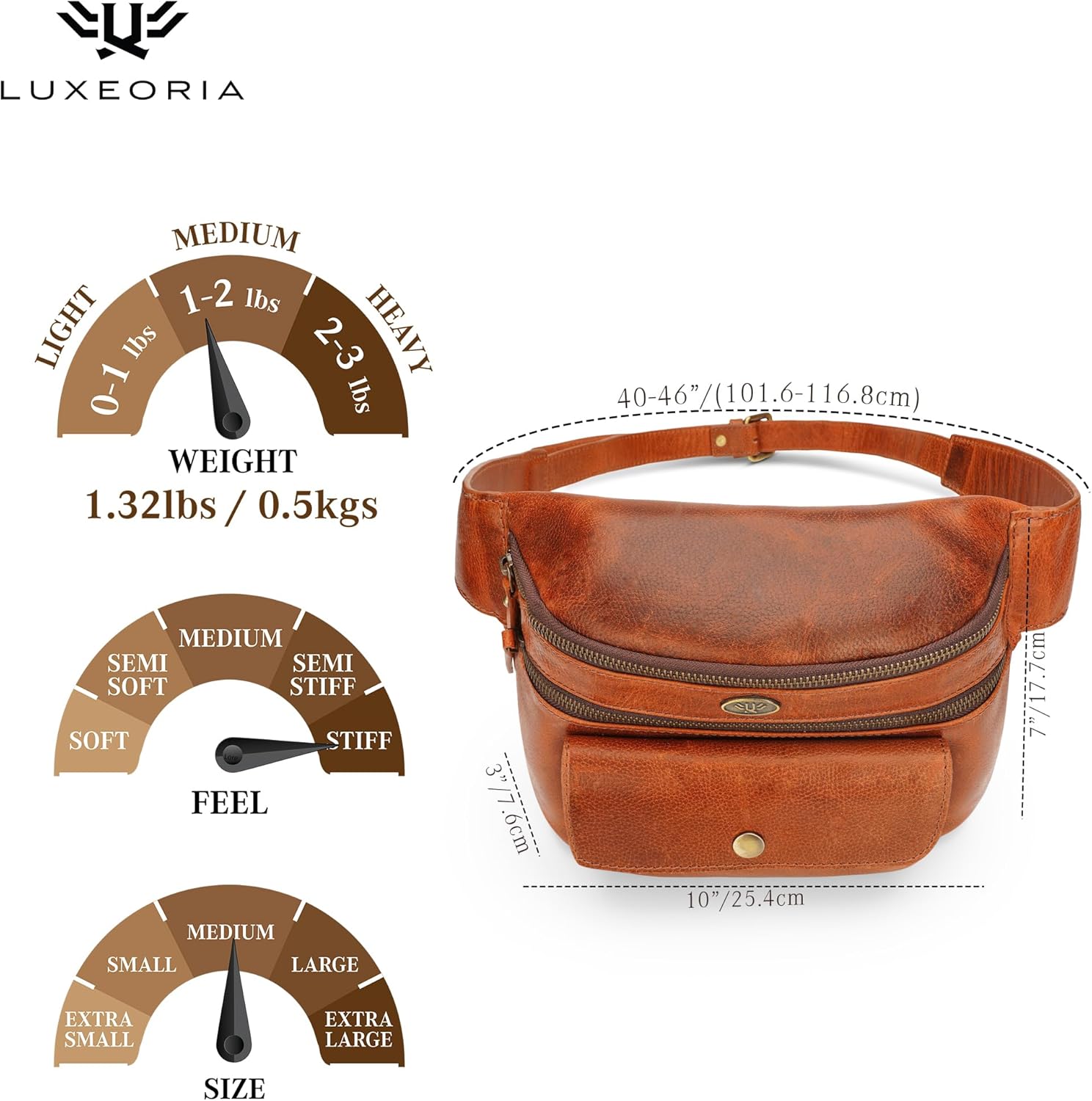 Genuine Leather Crossbody Bags for Women, Premium Handmade Leather Purses - Shoulder Handbags, Adjustable Strap - Image 7