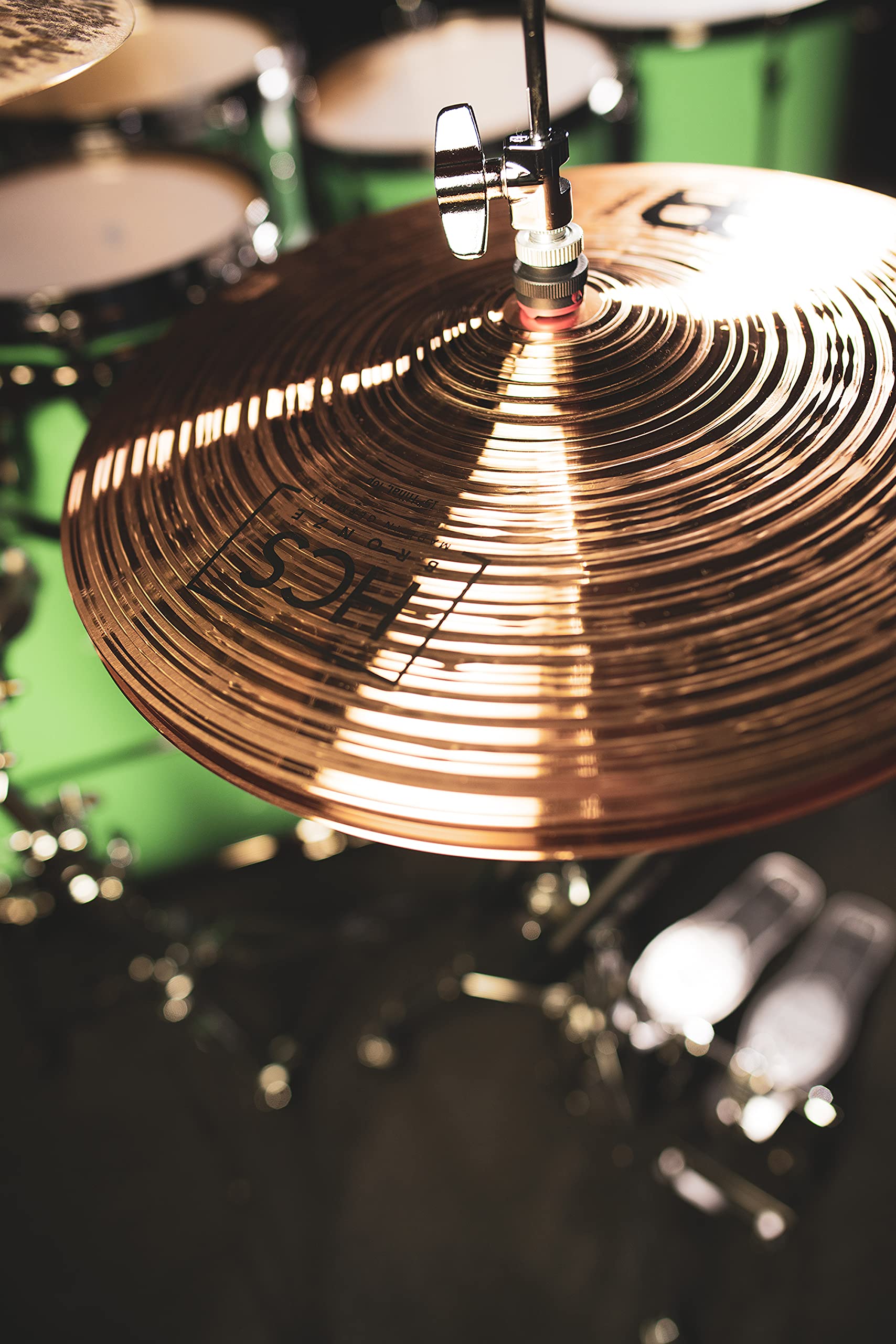 Meinl Cymbals HCS Bronze Piatto Hihat / Charleston 15 pollici (38,10cm) per Batteria – Coppia – Bronzo B8, Finitura Tradizionale, Prodotto in Germania (HCSB15H)