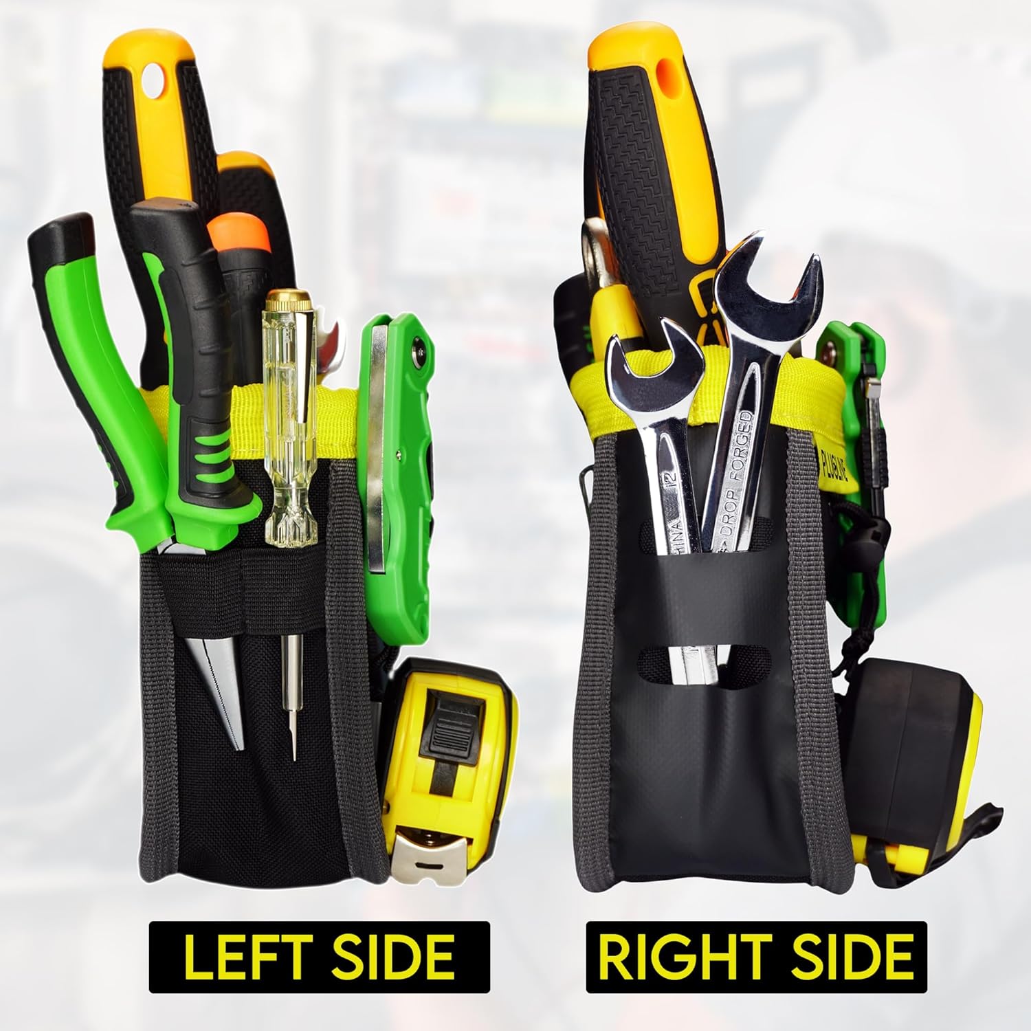 Tool Belt Pouch for Screws, Nails with Measuring Tape Holder, Tools Organizer Pouch Bag - Ideal for Men, Electrician, Carpenter, HVAC Tech, Technician, Handy Man, Plumber and Contractor - Image 7