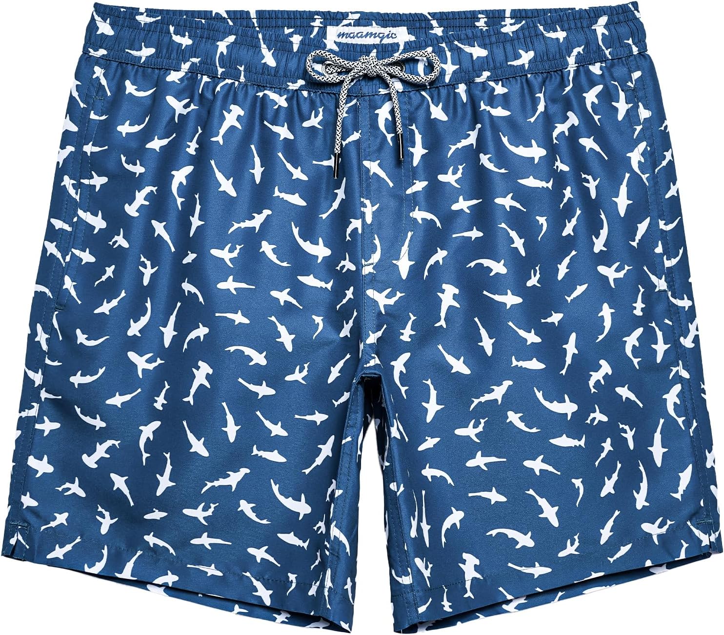 maamgic Mens Slim Fit Swim Shorts Swim Trunks 7 inch Quick Dry Mens Bathing Suits with Mesh Lining