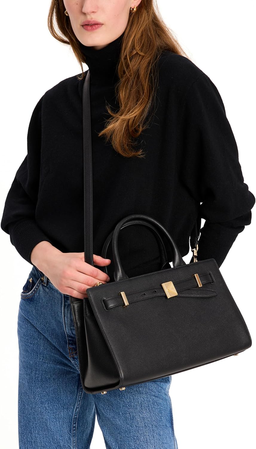 kate spade new york womens Deco Pebbled Leather Medium Satchel - Image 6