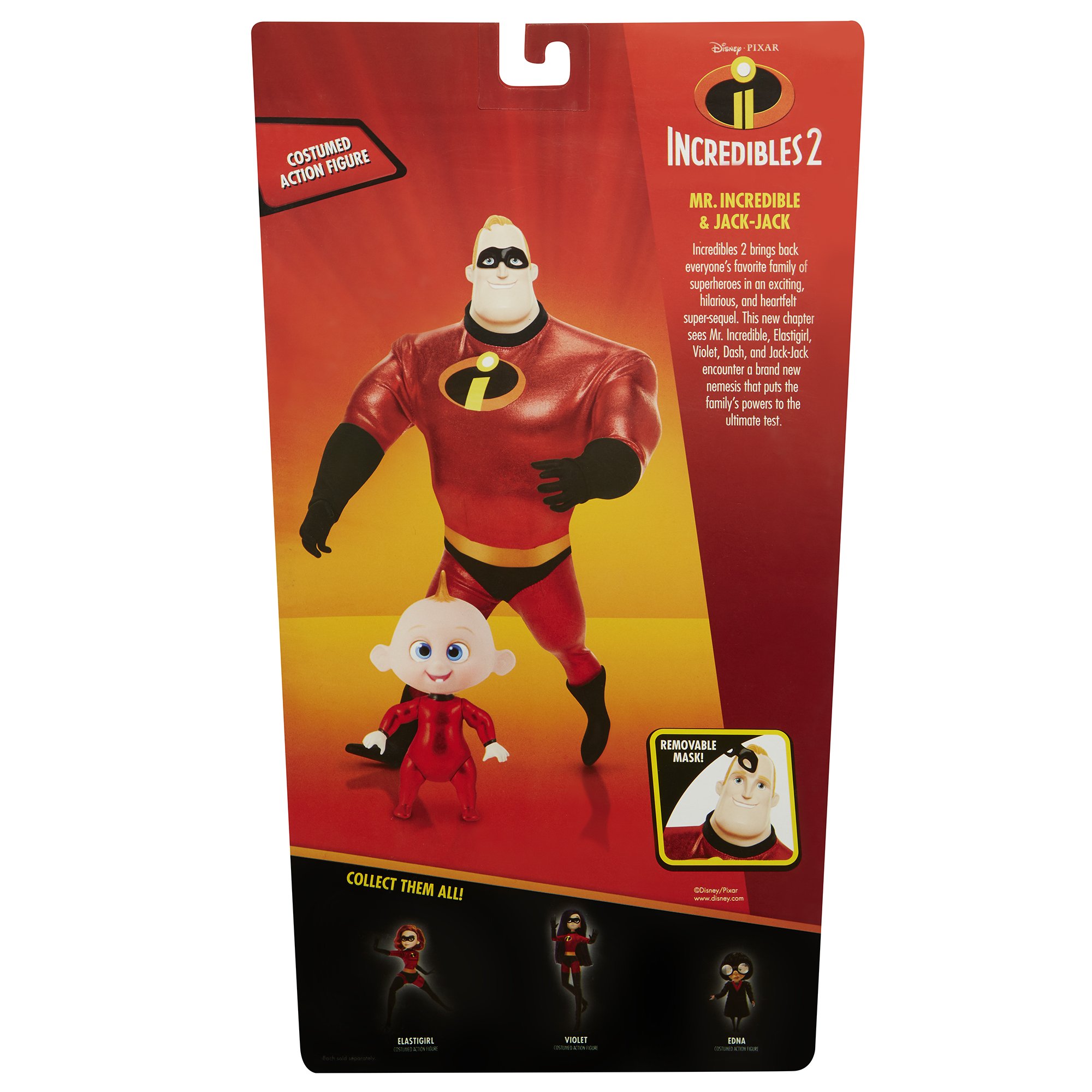 The Incredibles 2 Mr.Incredible & JackJack Action Fig...B0743LV61H