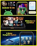 Ulefone Armor X32 Pro 5G Rugged Phone, MTK Dimensity 6300, 16+256GB, 64MP/25MP Night Vision, Android 15, Widevine L1, Dedicated Glare Flashlight, 5G Wifi Hotspot, 5.65” 90Hz, 5500mAh, NFC/GPS - Orange