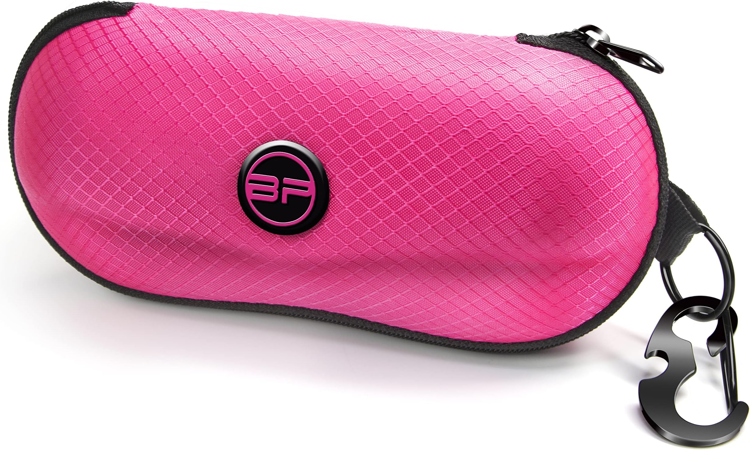 Sunglasses Case Semi Hard EVA Shell with Metal Hanging Hook Belt Clip Sun Glasses Storage