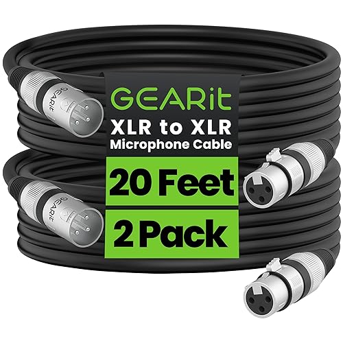 Miniatura 13 de GearIT DMX - Cable de iluminación de escenario, 100 pies, paquete de 2 unidades (compatible con XLR) blindado equilibrado de 3 pines para DJ, luz