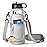 RRegeny Water Bottle Holder with Strap for Hydroflask 32oz 40oz, Carrier Sling Bag with Phone Pocket Sleeve for Men Women Hiking Camping Travelling (Gray40oz)