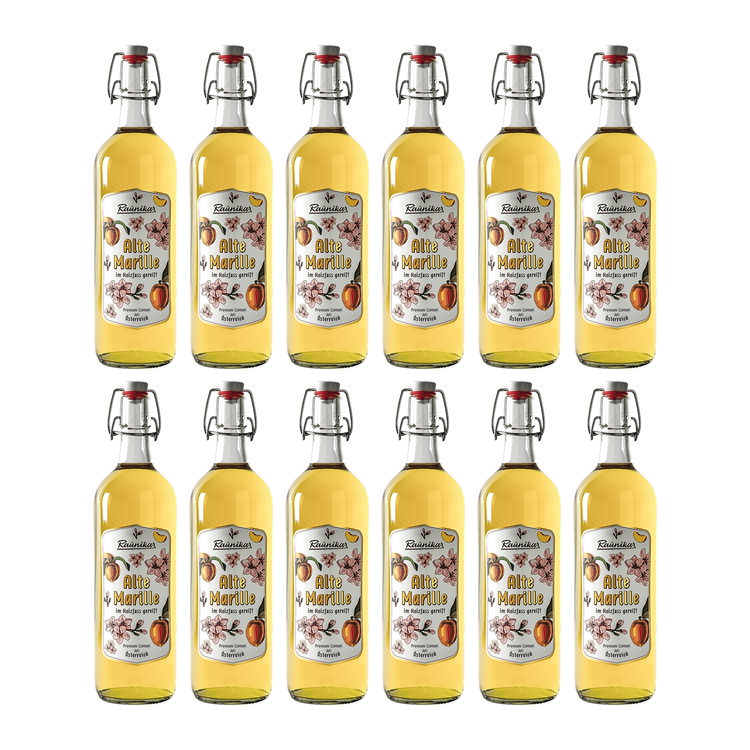 Distillerie Freihof Raunikar Alte Marille Brandy Österreich inkl. FeinWert E-Book (12 x 1.0 l)