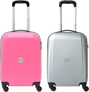 COPPIA TROLLEY ABS 005 DOUBLE (Fuxia_Silver)