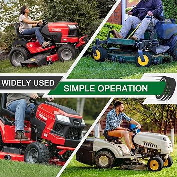 Mower Deck Wheels Fit for Craftsman Husq Cub JD Lawn Mower Tractor Replace for 753-04856A Deck Rollers Gauge Wheel for 54 48 Deck 2 Set