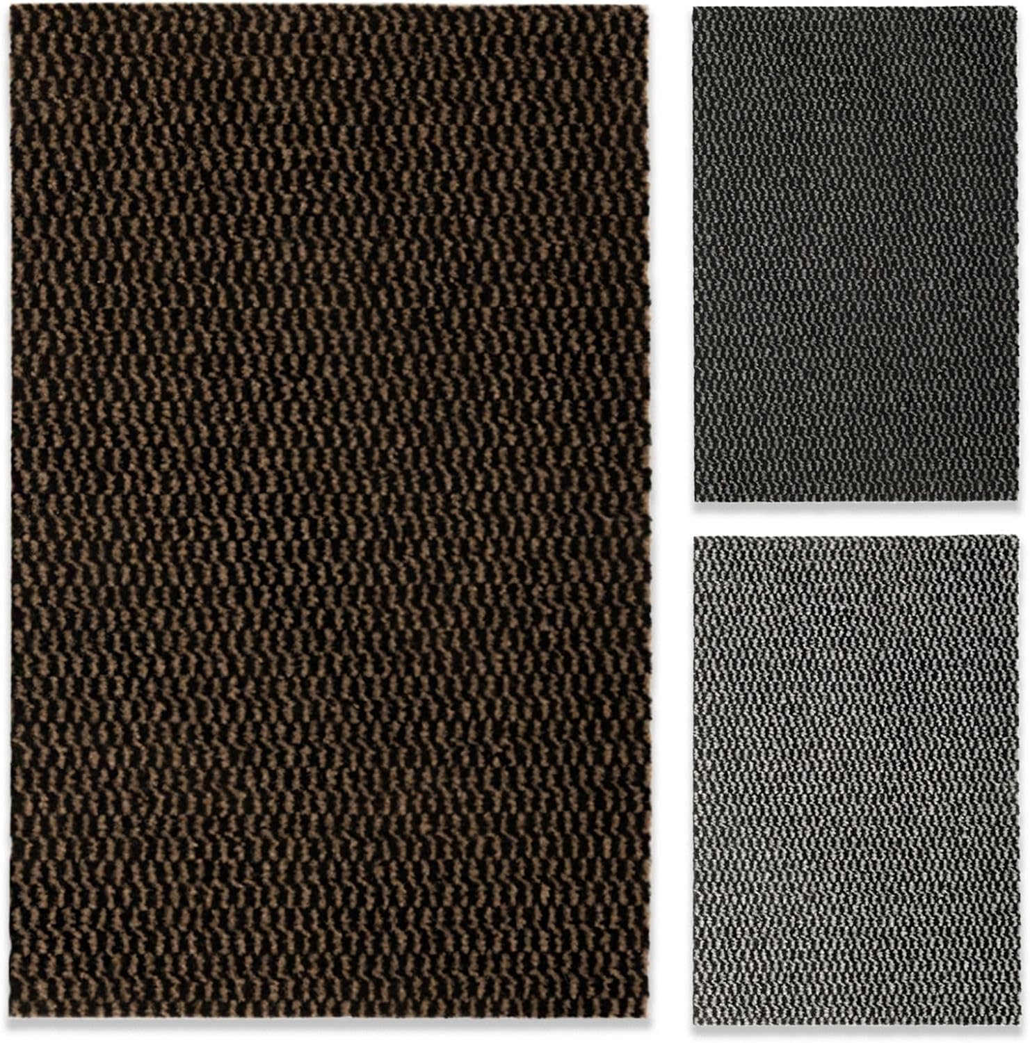 Tapis anti-salissures antidérapant KARAT grand format bicolore
