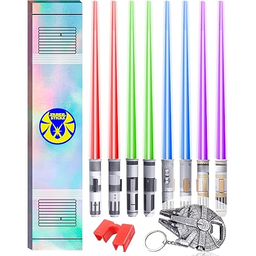 Lightsaber Chopsticks Light Up Star War Chopsticks Light Up Mini Light Saber Chopsticks for Adults Cool Chopsticks Light Saber Chopsticks Led Chopsticks Jedi Chopsticks Red Blue Green Purple 4 Pairs