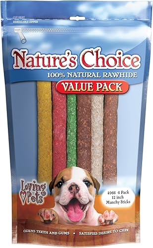 Miniatura 8 de Loving Pets Nature's Choice - Huesos de cuero crudo anudados blancos para perros, paquete de 12 huesos de 3-4 pulgadas (para perros de menos de 10