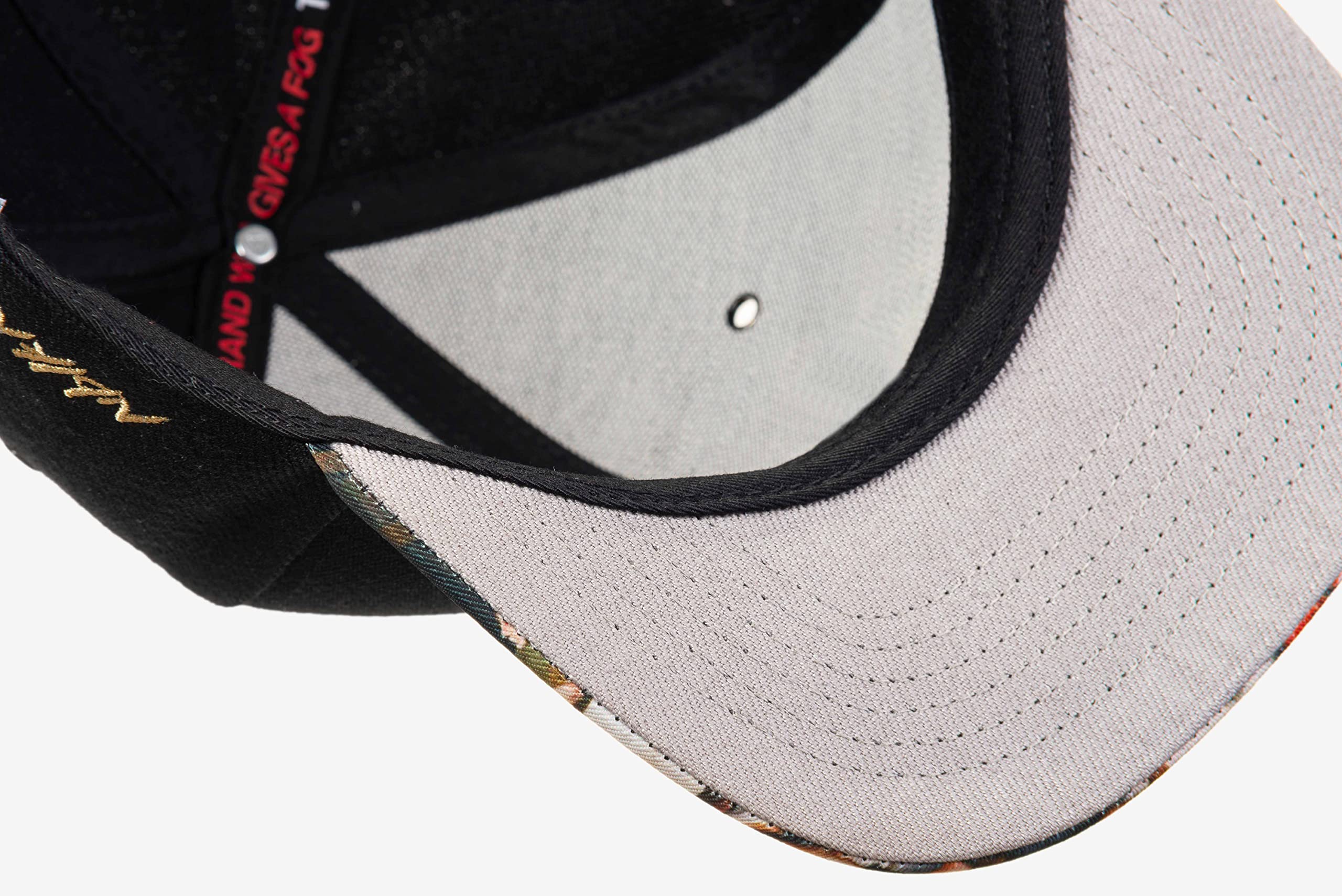 Nebelkind Snapback-Cap-Herren Damen Mercy Gemälde schwarz, Einheitsgröße OneSize, Größenverstellbar, Unisex, hochwertige Basecap trendig, Streetwear Style, Baseball-Kappe mit geradem Schirm, Retro