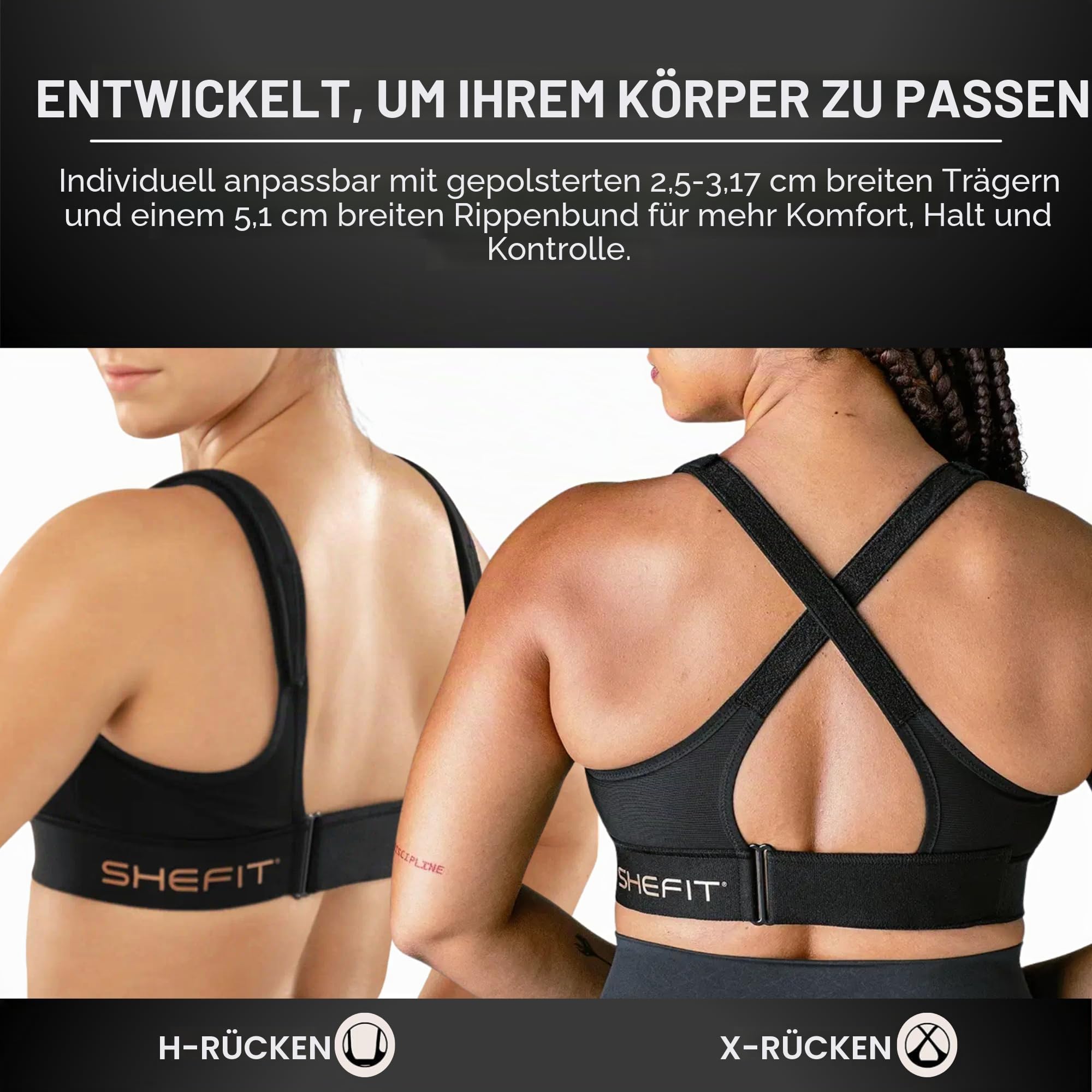 SHEFIT Damen Gepolstert Gepolstert