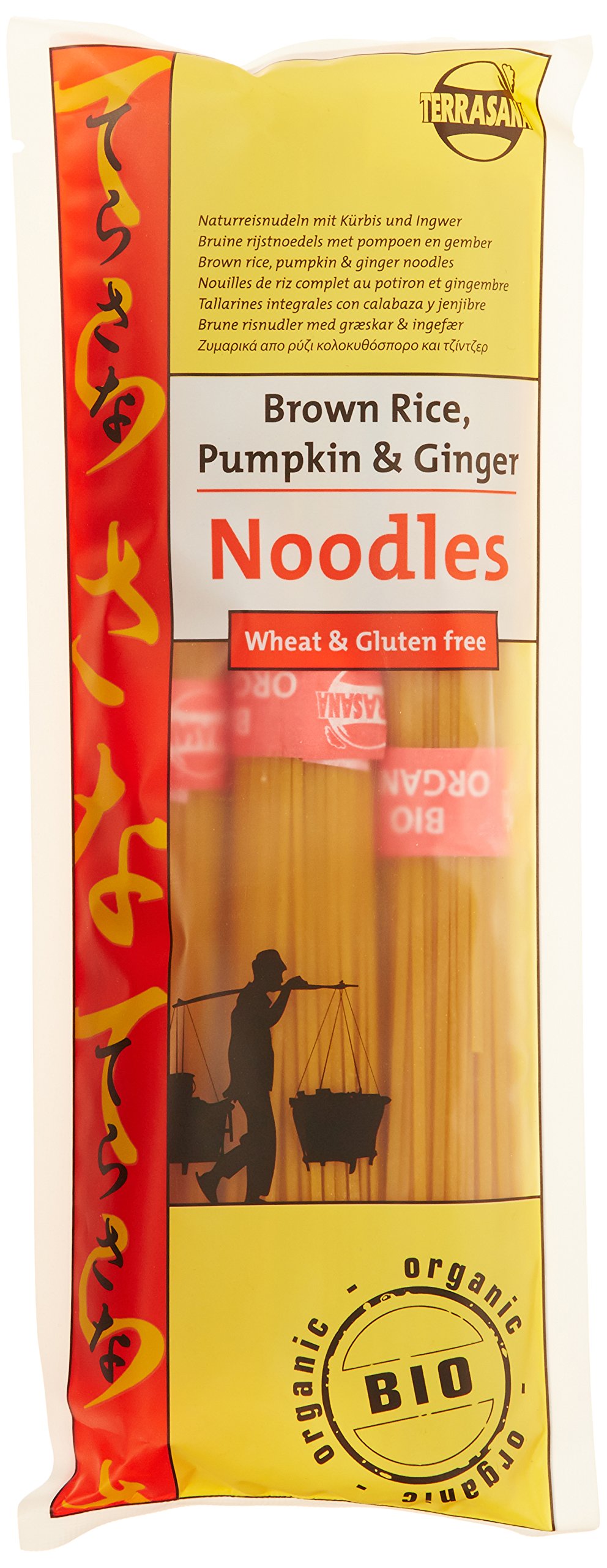 Terrasana Nouilles Riz Complet au Potiron Gingembre Bio 250 g