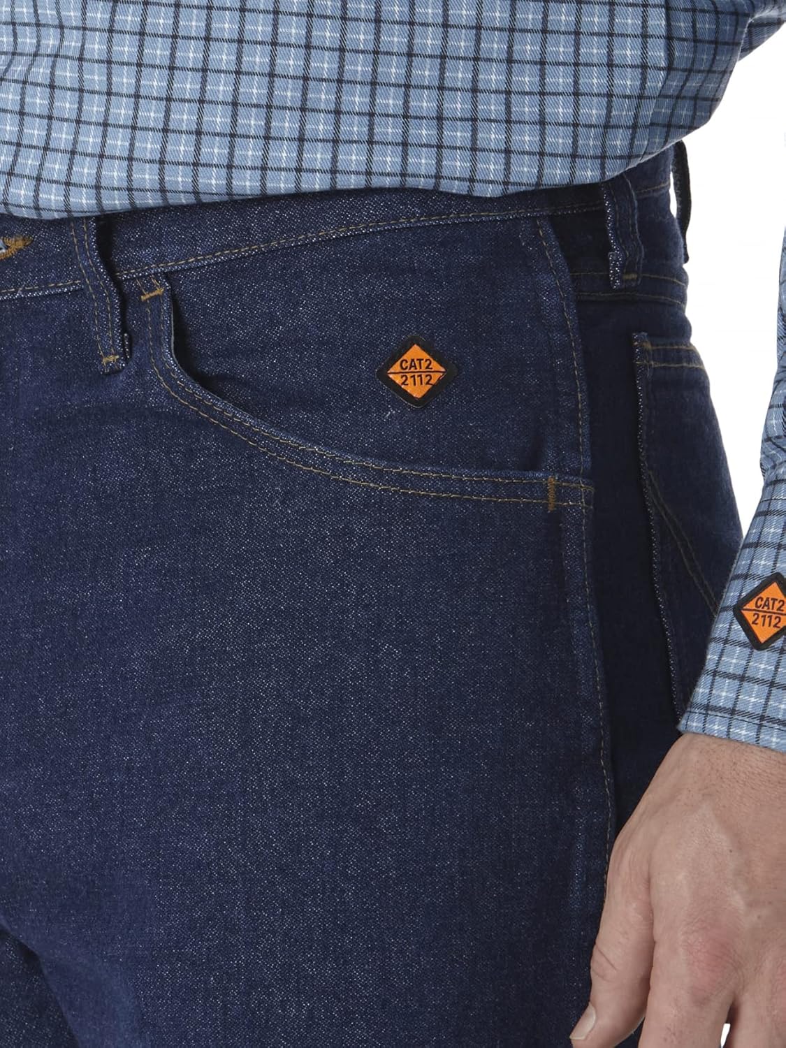 Wrangler Riggs Workwear Mens Fr Relaxed Fit Jeans, Blue, 40W x 34L US - Image 4