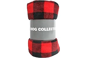 Super Soft Red Plaid Snuggle Blanket