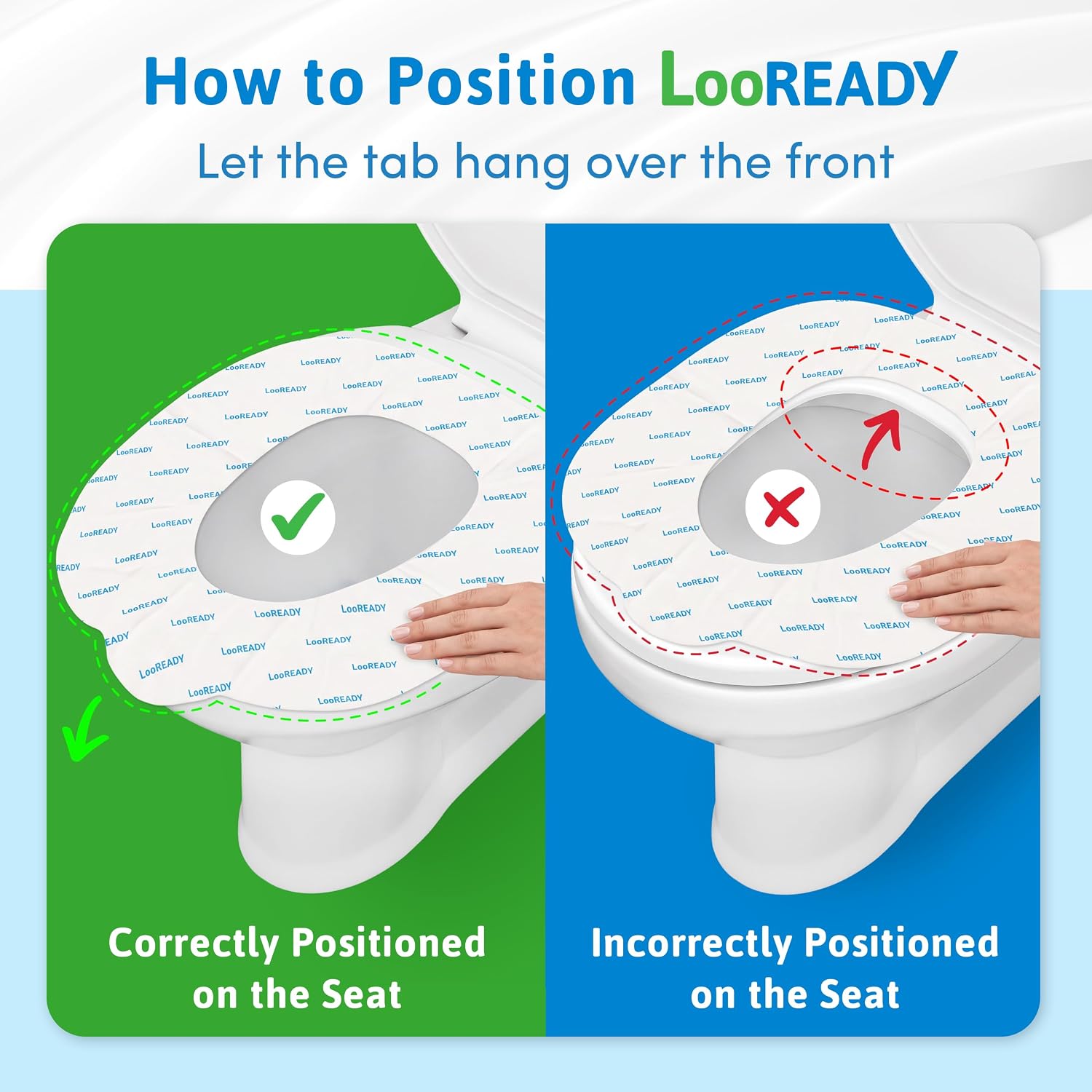 Toilet Seat Covers Disposable Flushable - Regular Size (16x19”) - Travel Size Individually Wrapped, Soft & Strong, Pocket Size, for Public Restrooms at the Office, for Commuters or Holiday (10 Pack)
