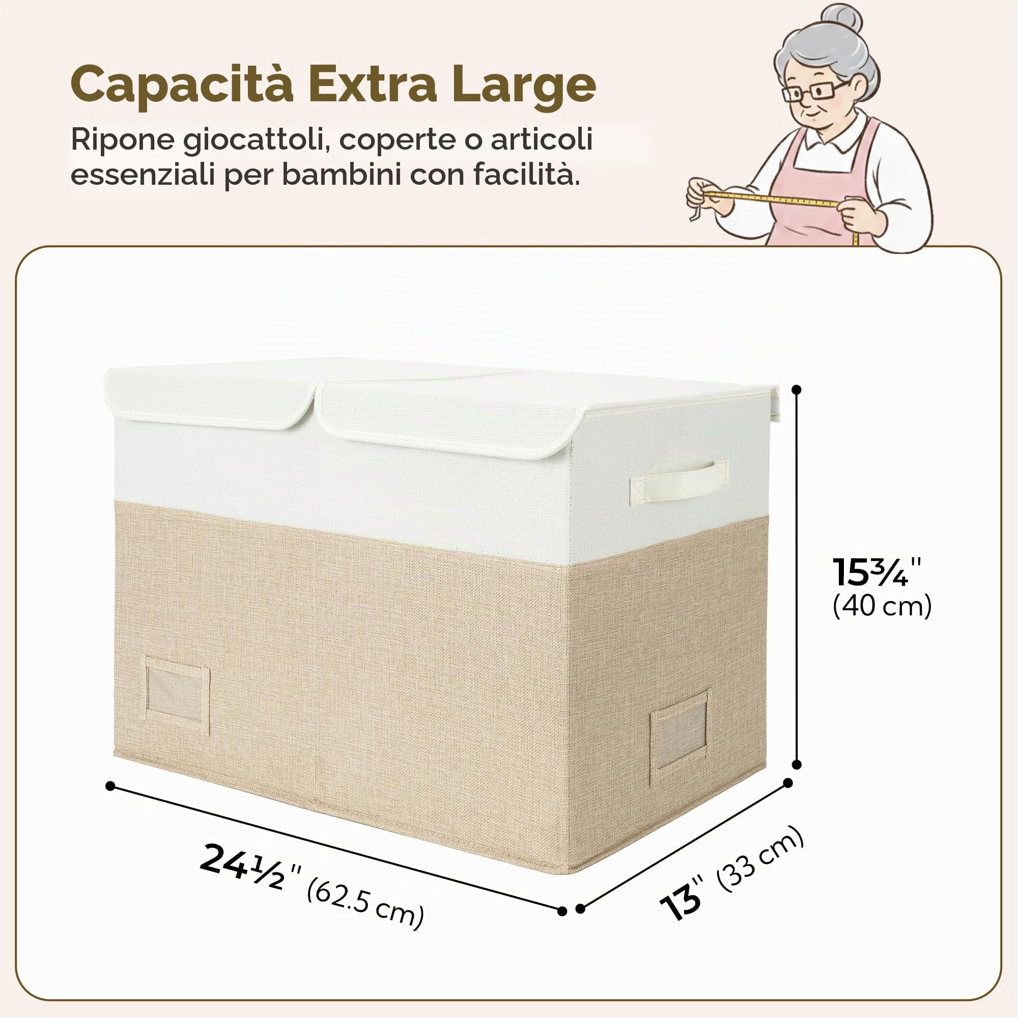 GRANNY SAYS Set di Scatola portaoggetti con coperchio e Scatole Portaoggetti con Coperchio