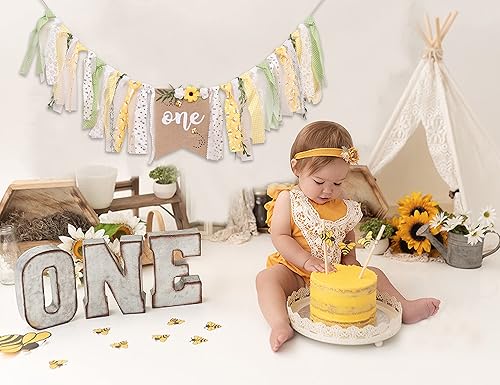 Miniatura 4 de Cartel para silla alta de primer cumpleaños con temática de abeja, cartel de bebé de abeja, decoración de fiesta de cumpleaños de abeja, decoración