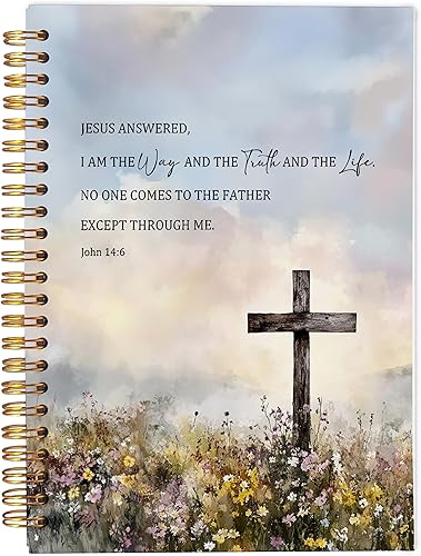 Miniatura 27 de Faith Can Move Mountains - Cuaderno cristiano - Regalos cristianos inspiradores para mujeres, cuadernos de diario bíblico para tomar notas, cuaderno