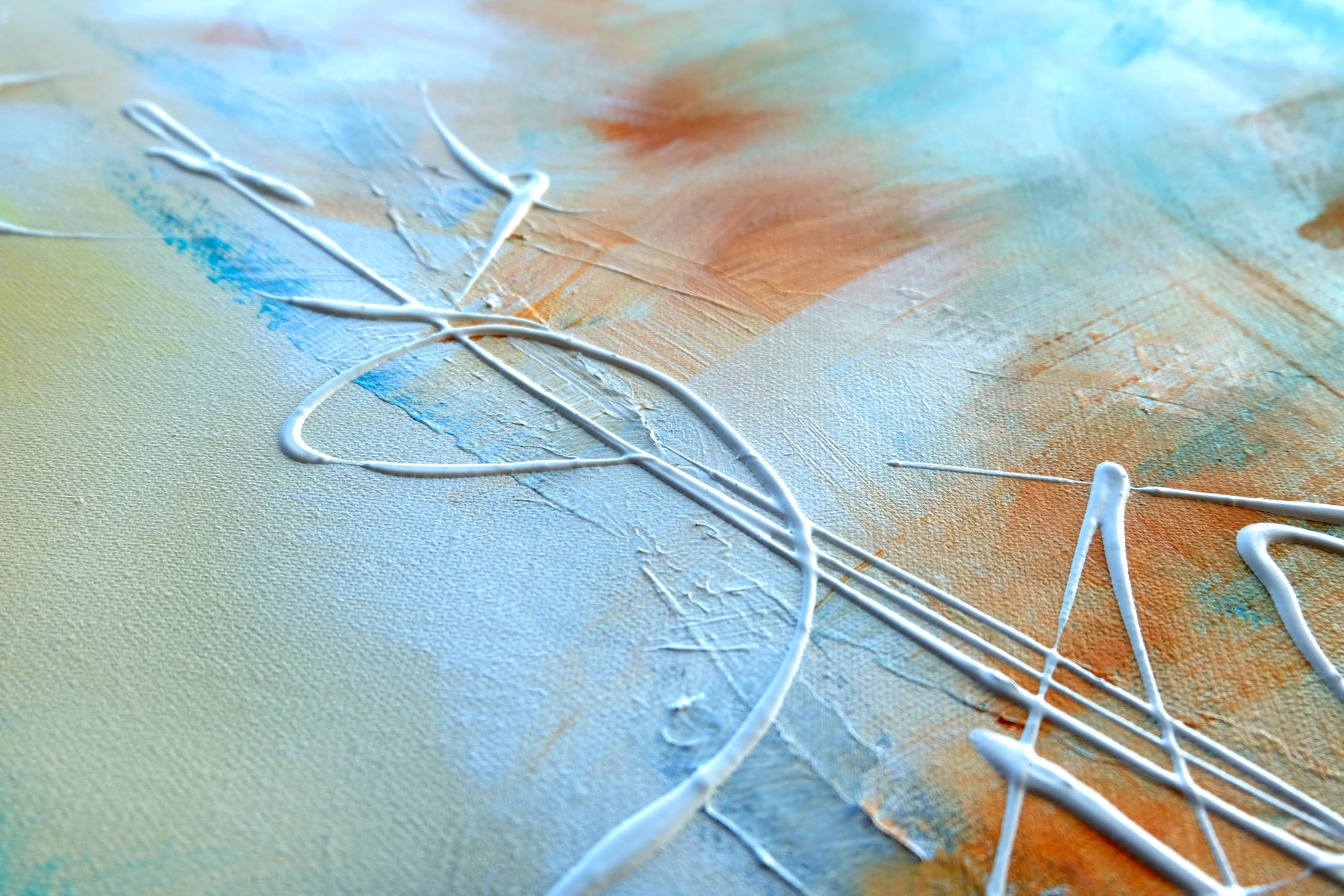 Monica Mirafiori I 90x60 cm I Tableau Peint à la Main I Modèles Tableau I Peintre Moderne I Tableaux Peintures I Toile sur Cadre en Bois