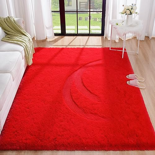 BENRON alfombras de área suaves y mullidas para dormitorio, habitación de los niños, alfombra peluda para sala de estar, para niños y niñas,