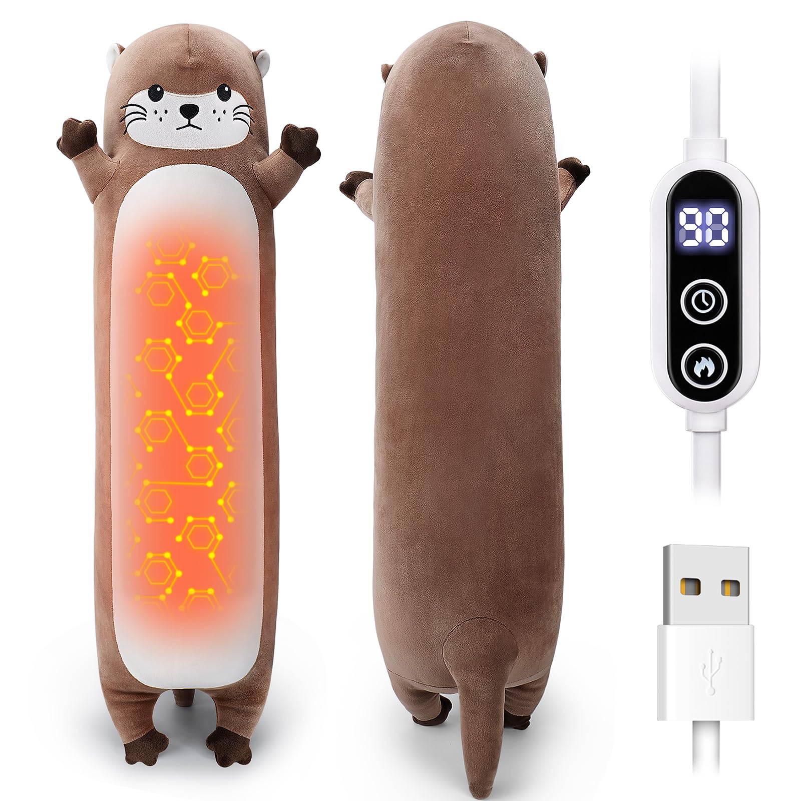 Pluszowa podkładka grzewcza USB do skurczów okresowych i łagodzenia bólu menstruacyjnego