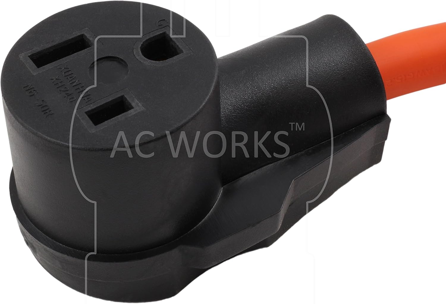 AC WORKS 6-50 Welder Adapter (L14-30 30A 4-Prong Locking to 6-50)