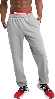 Champion Men's Powerblend Cinched-Bottom Sweatpants - Relaxed Fit Lounge Pants, Soft Fleece, Big & Tall Available