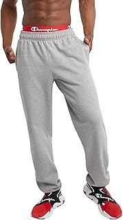 Champion Men's Cinched-Bottom Lounge Pants, Standard Fit, Lightweight, Available in Regular and Big &