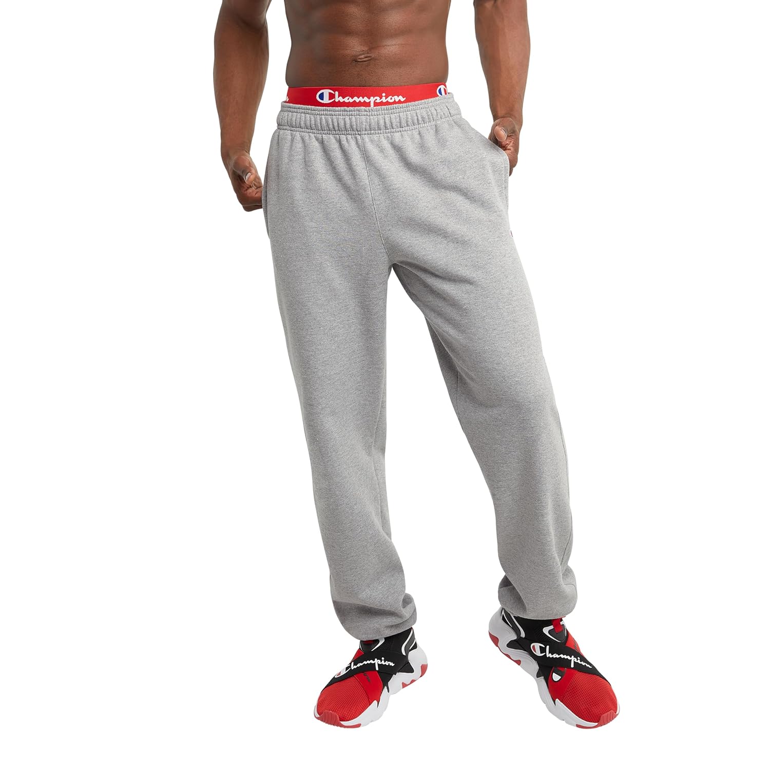 Champion Mens Cinched-Bottom Lounge Pants Standard Fit Lightweight Available in Regular and Big Tall