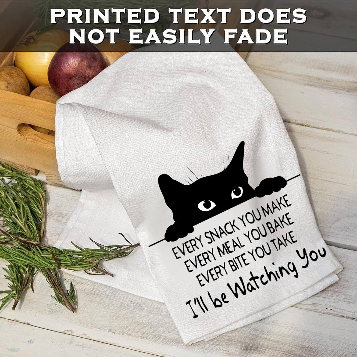 Potato Kitchen Towels Dish Towel Tea Towel Absorbent Hand Towels Decorative for Bathroom Kitchen Home Decor,Potato Gifts Ideal Housewarming Gift for Women,Men,Hostesses,Friends,Chefs - Image 2