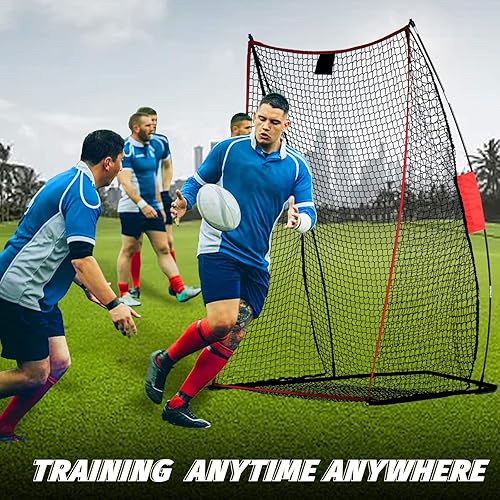 Miniatura 7 de Football Kicking Cage Net - Heavy Duty Portable Training Net with Steel Frame for Backyard Indoor Outdoor Field Goal Training & Punting Passing