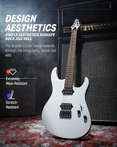 Miniatura 14 de Donner DST-152S HSS Kit de guitarra eléctrica de 39 pulgadas, con bobina de pastilla dividida, kits para principiantes de guitarra eléctrica