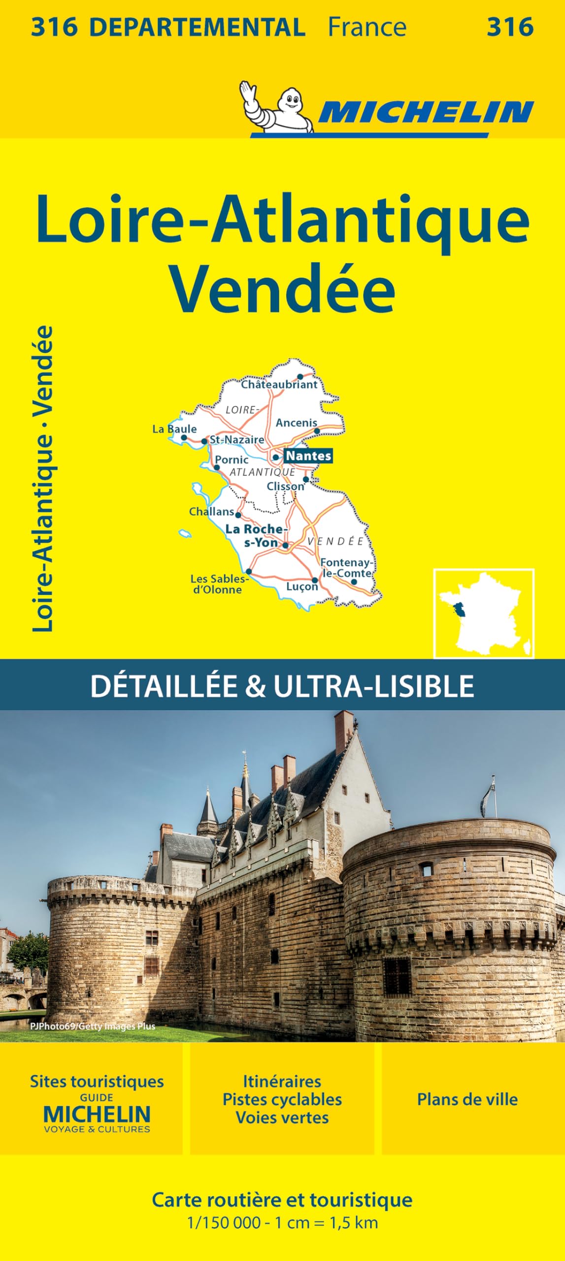 Loire-Atlantique Vendee - Michelin Local Map 316: Map (Michelin départemental France, 316)