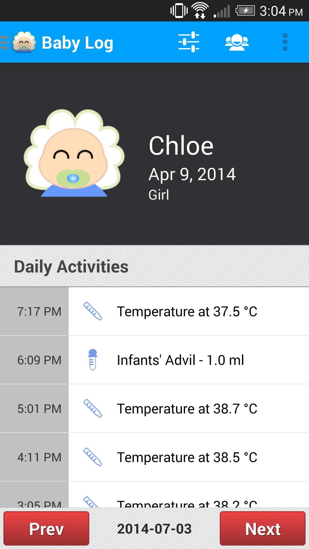 Baby Log - App on Amazon Appstore