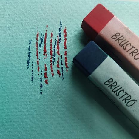 BRUSTRO Artists Soft Pastels Set of 48 | Ideal for Layering, Blending, Scumbling, Vivid Colours, Intense Shades, Highly Pigmented, Fade Resistant Colors - Image 4