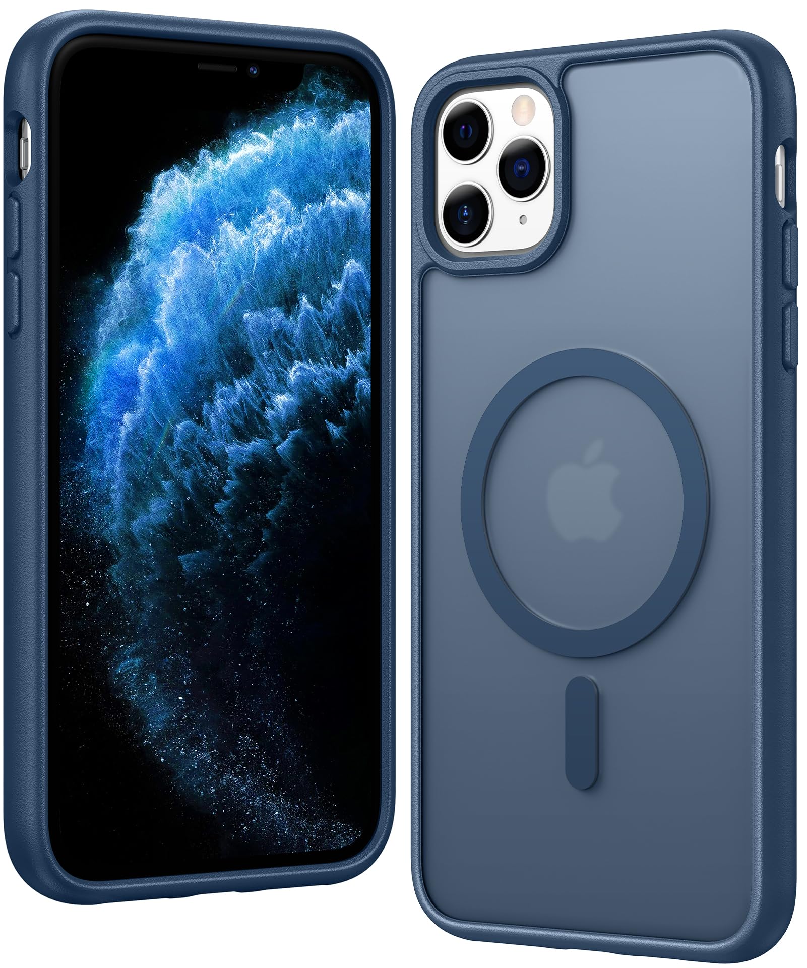 FNTCASE for iPhone 11 Pro Case Matte Slim Compatible with Magsafe | Anti Yellowing, Magnetic, Military Grade, Drop Protection, Rugged Protective, Translucent Cell Phone Cover