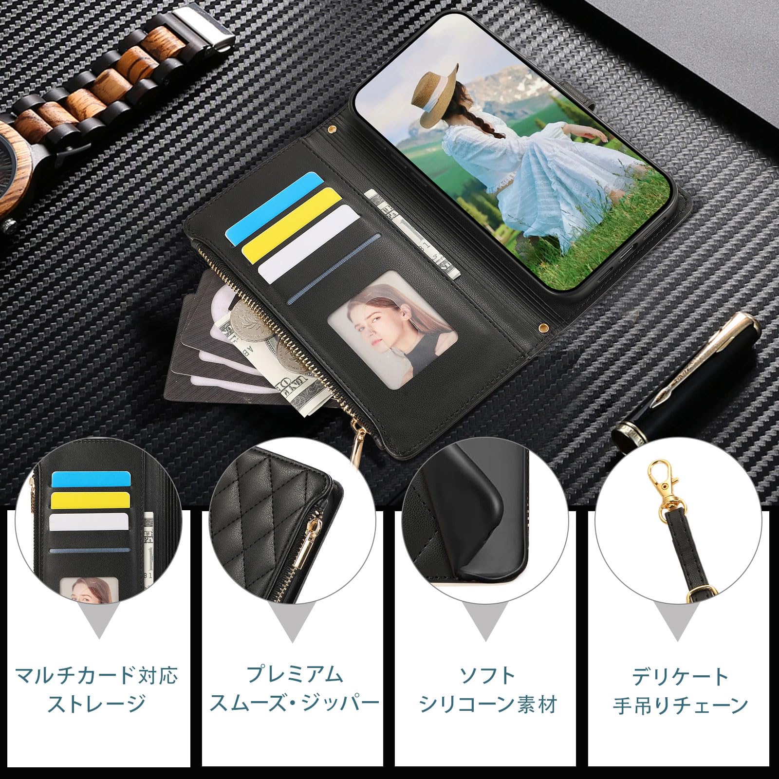 Amazon.co.jp: For Xiaomi Redmi 14C ケース 手帳型 レドミ14c ケース