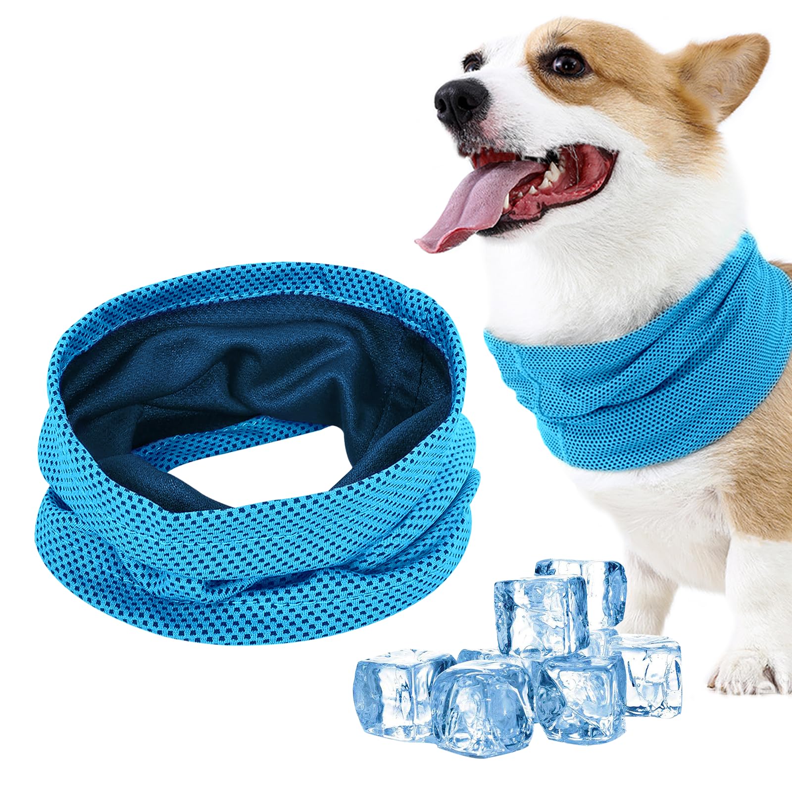 Kühlhalsband für Hunde,Hunde Halstücher Kühlend,Kühlendes Ha