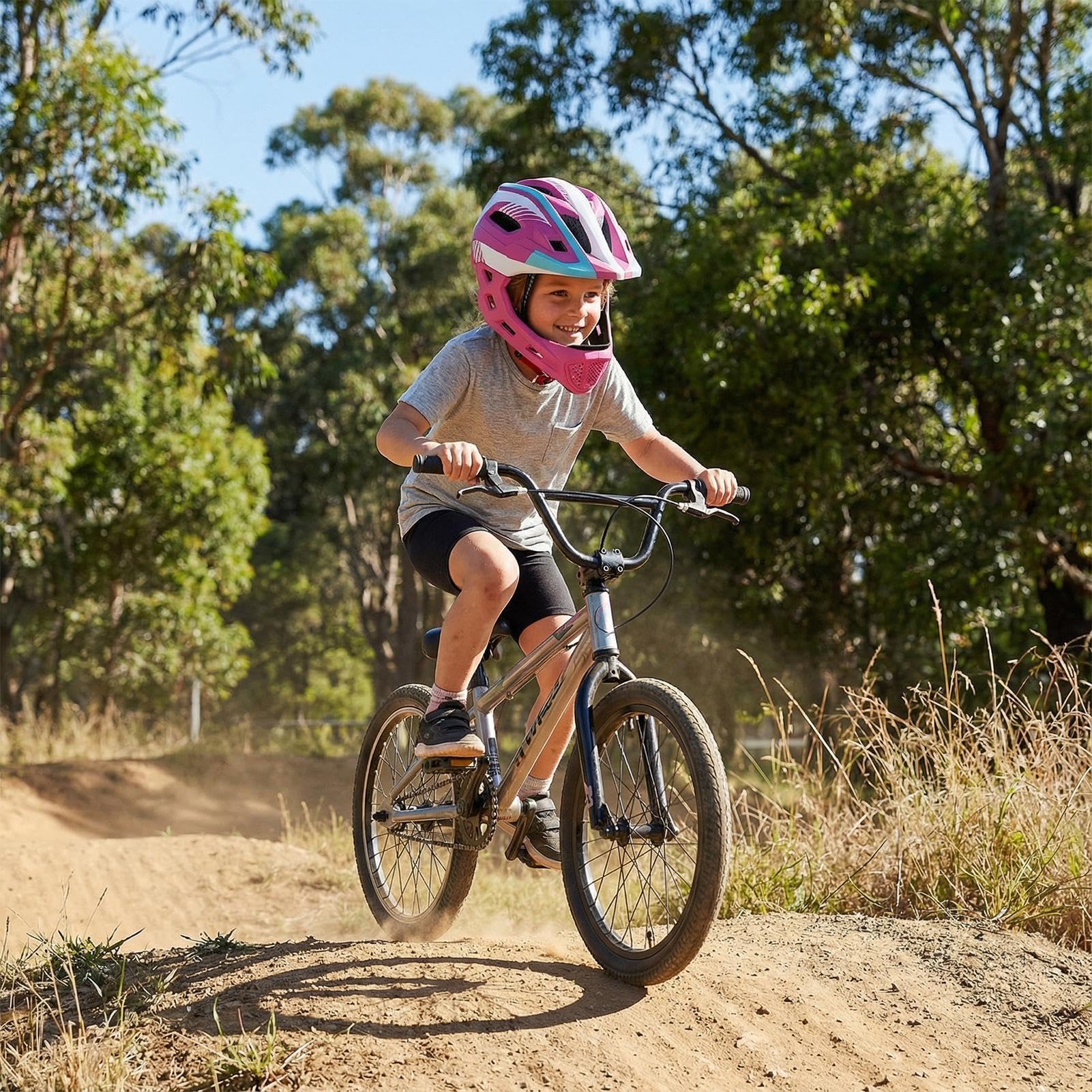 Ganzgesichtshhelm Kinder - Einstellbare Schutzausrüstung Fahrradkopf, Leicht Schlagfest Kindermotorrad | Sicherheitsschutz Jungen Mädchen Jugend Skateboard Outdoor Fahrt Park Play